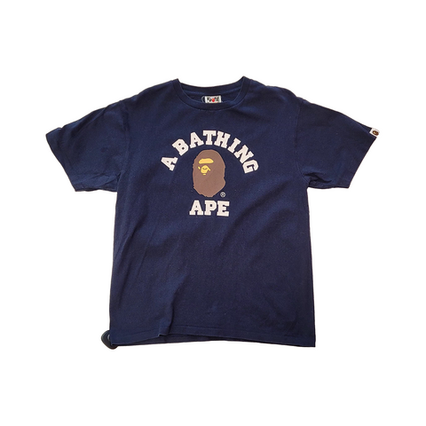 BAPE College Navy Tee (L)