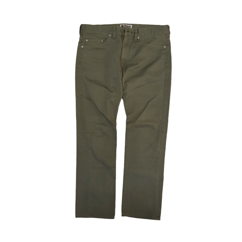 Bape Vintage Green Star Embroidered Pants (M)