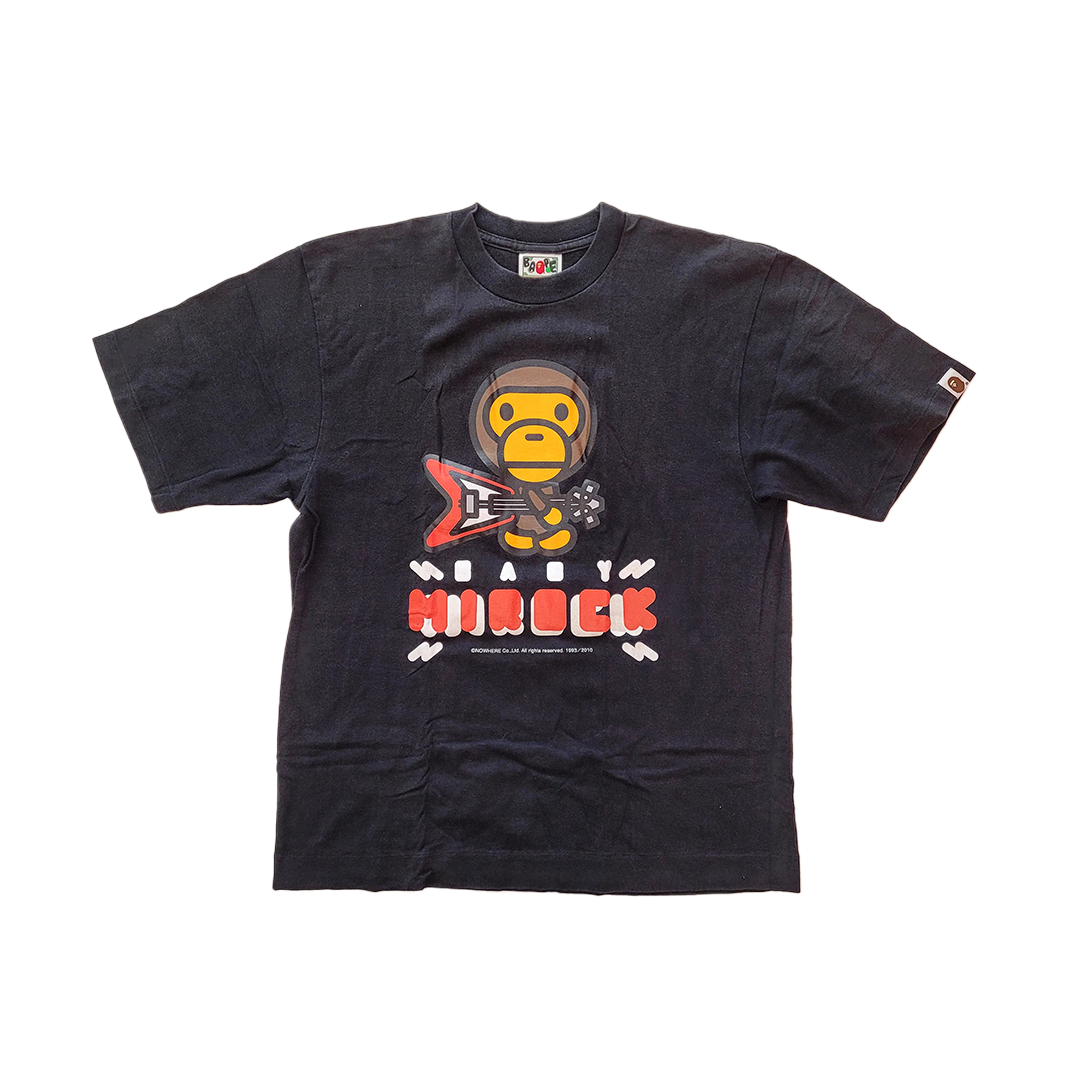 BAPE Baby Milo Mirock Black Tee (M)