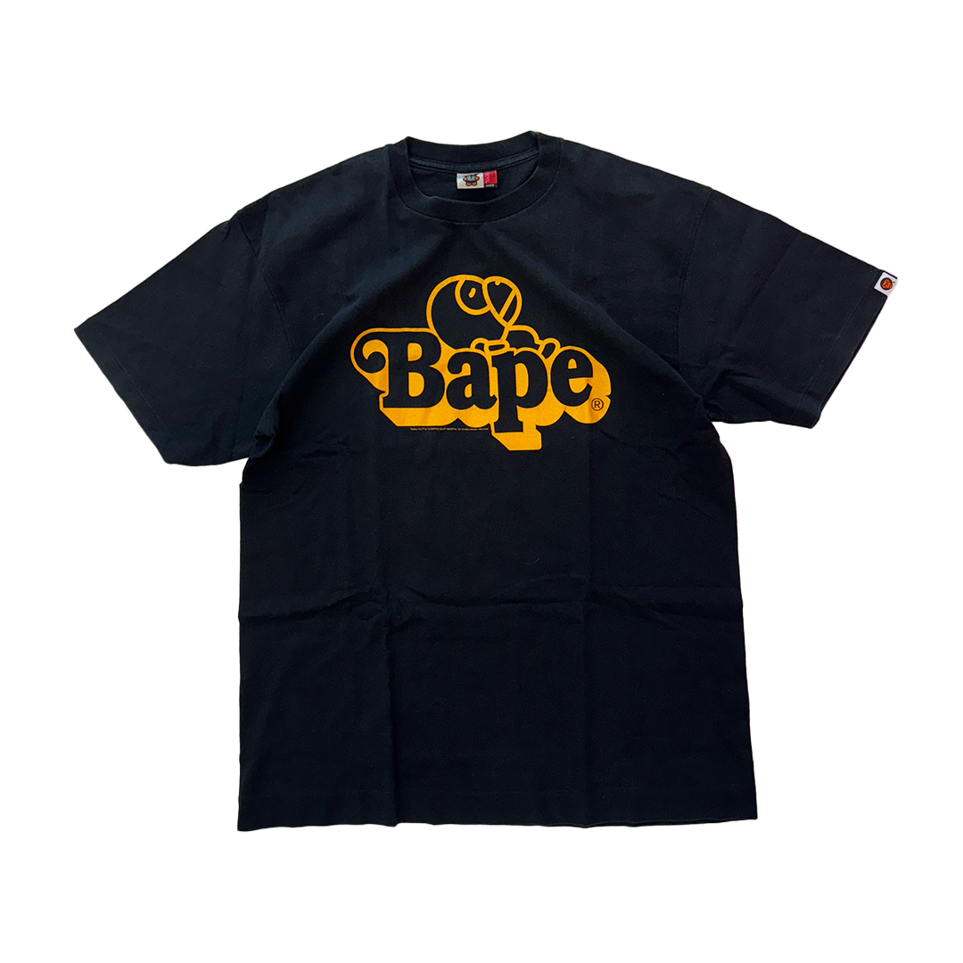 BAPE Baby Milo Logo Black Tee (L)