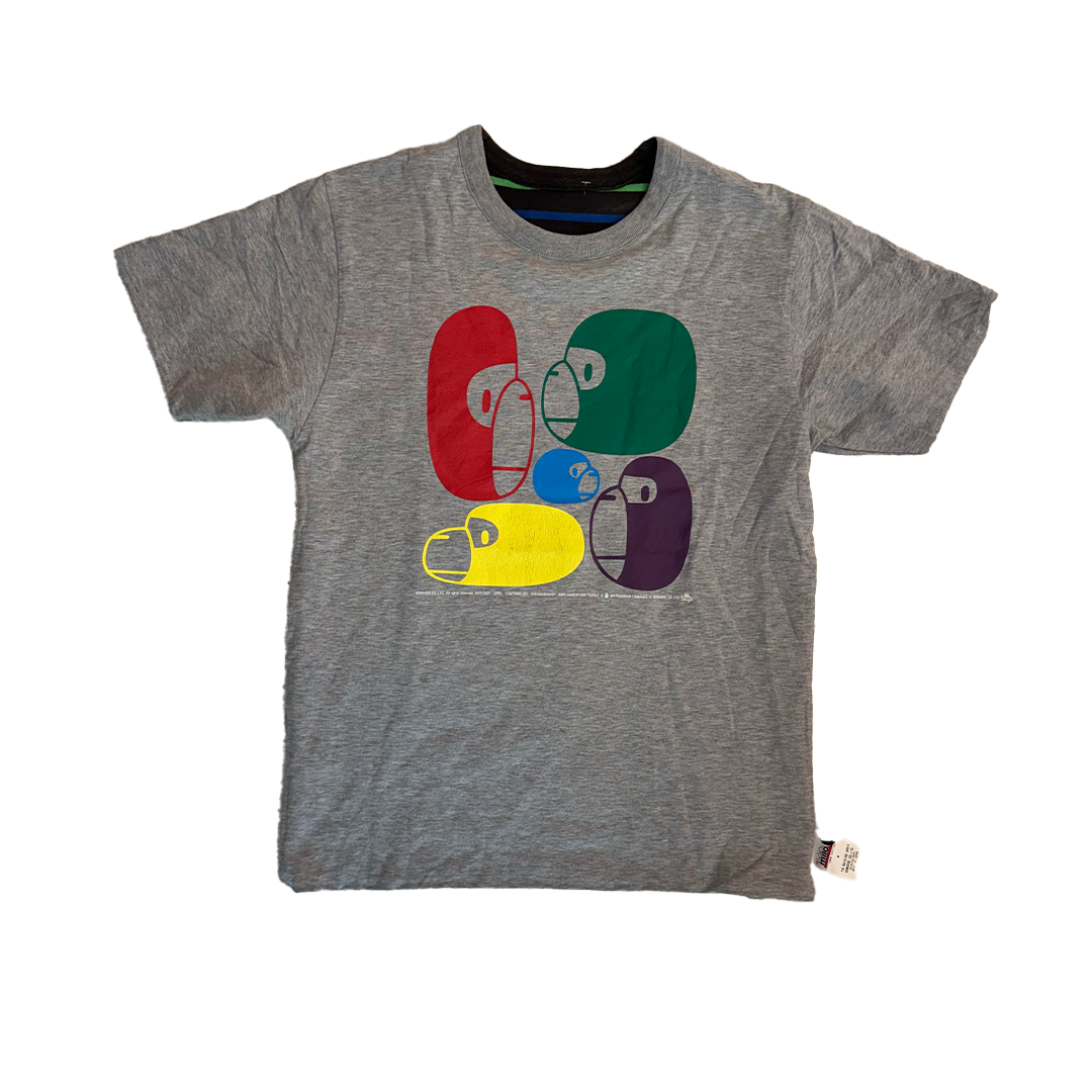 BAPE Baby Milo Reversible Grey / Stripe Tee (M)