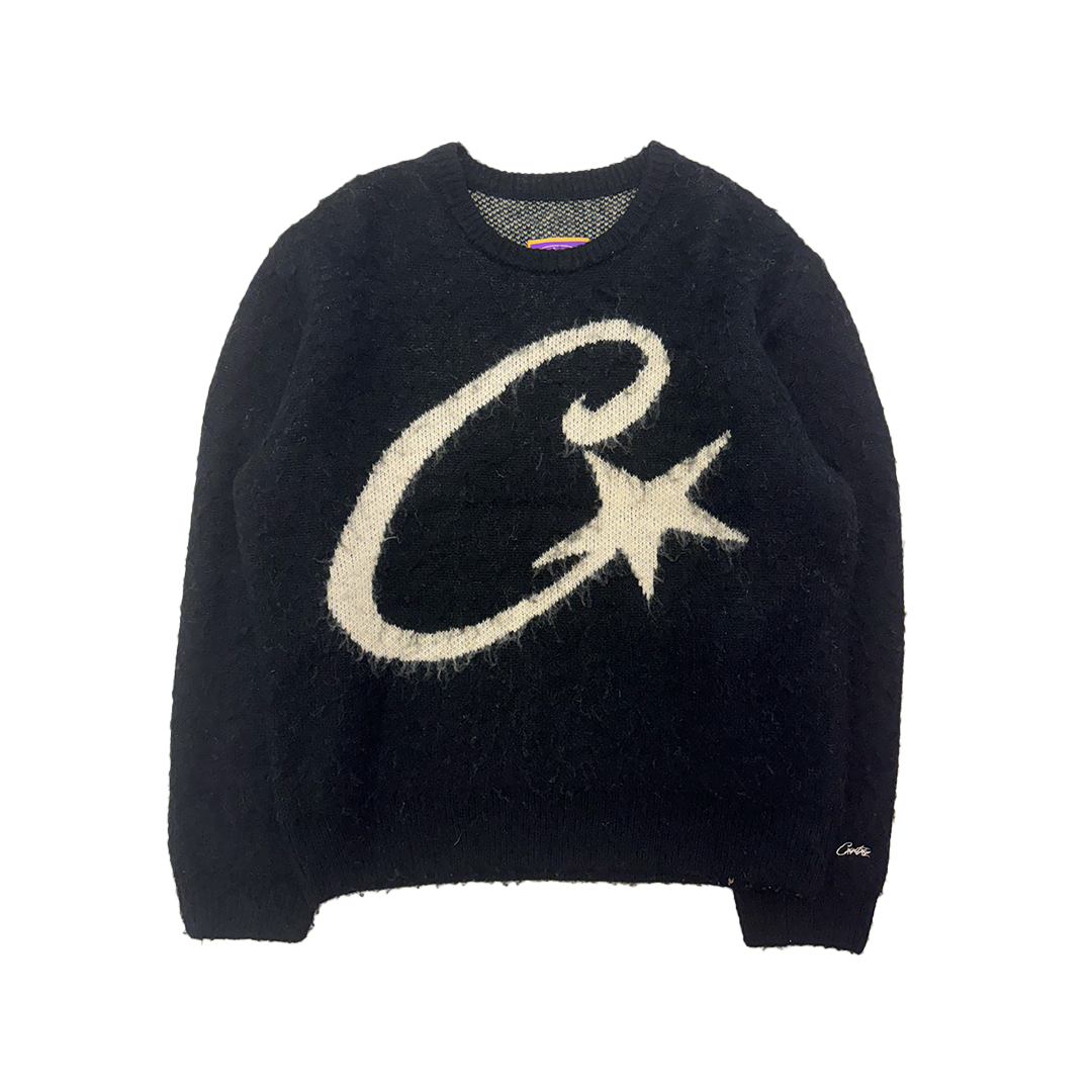 Corteiz C-Star Black Knit (M) – SUPERMARKETT