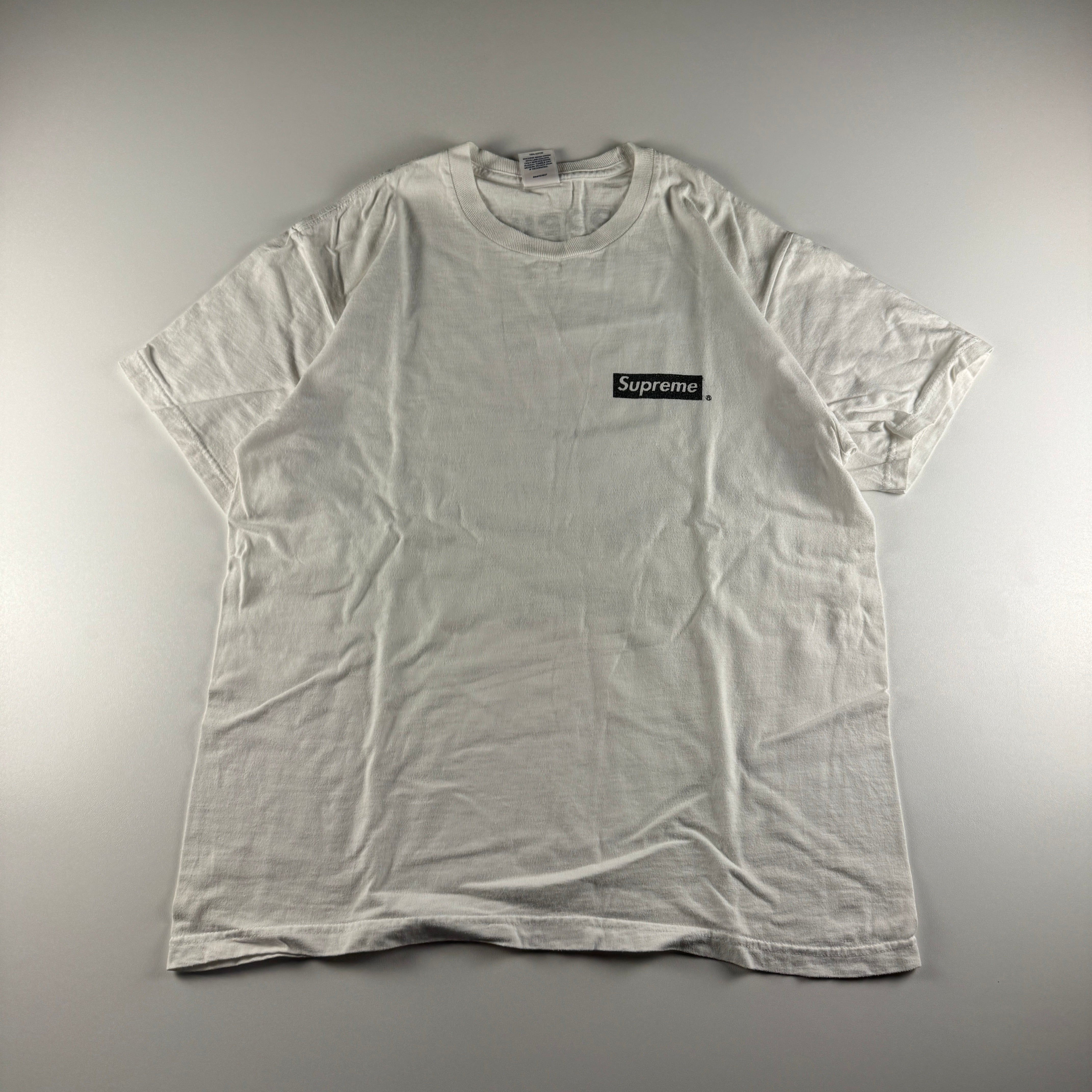 Supreme Spiral White Tee (M) – SUPERMARKETT
