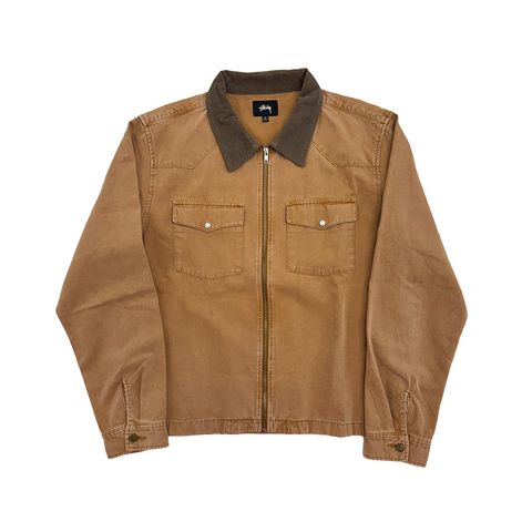 Stussy Washed Canvas Gold Jacket Light Brown (M)