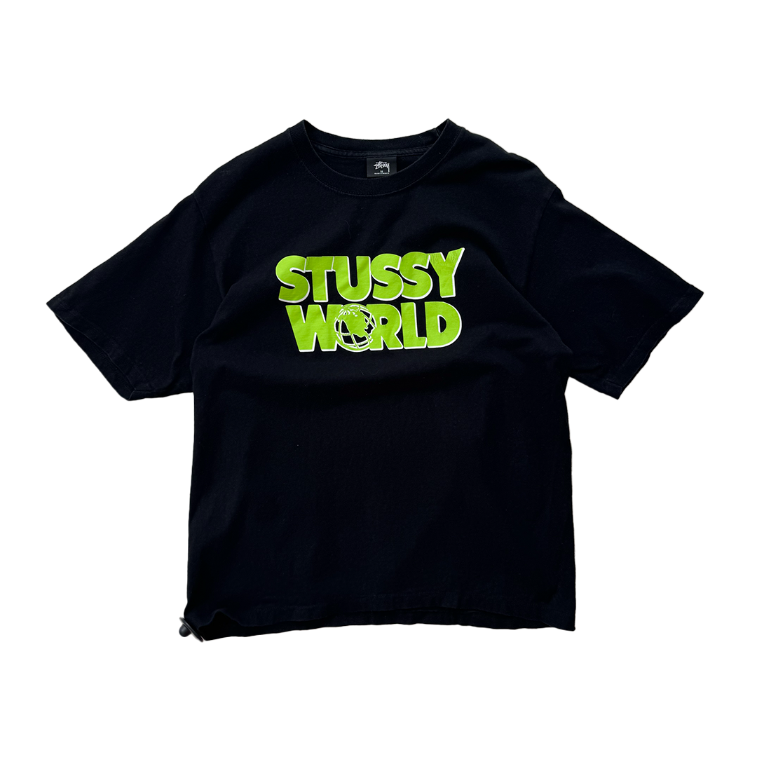 Stussy World Black Tee (M)
