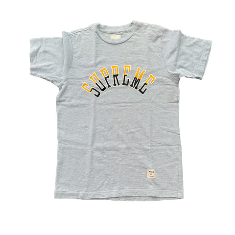 Supreme Curve Logo Blue Tee (M)