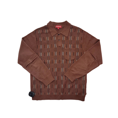 Supreme Vertical Stripe L/S Polo (M)