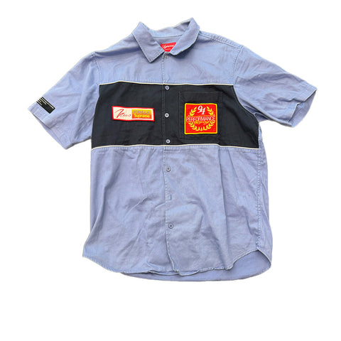 Supreme Pit Crew Blue Shirt (L)