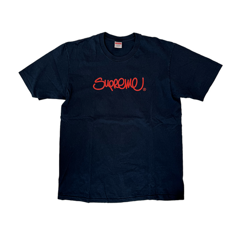 Supreme Hand Style Black Tee (L)