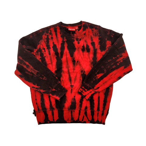 Supreme Crewneck Red Tie Dye Crewneck (M)