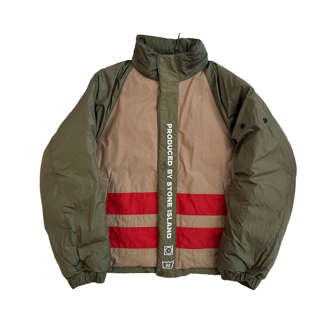 Supreme x Stone Island Reversible Puffer Jacket Olive (M)