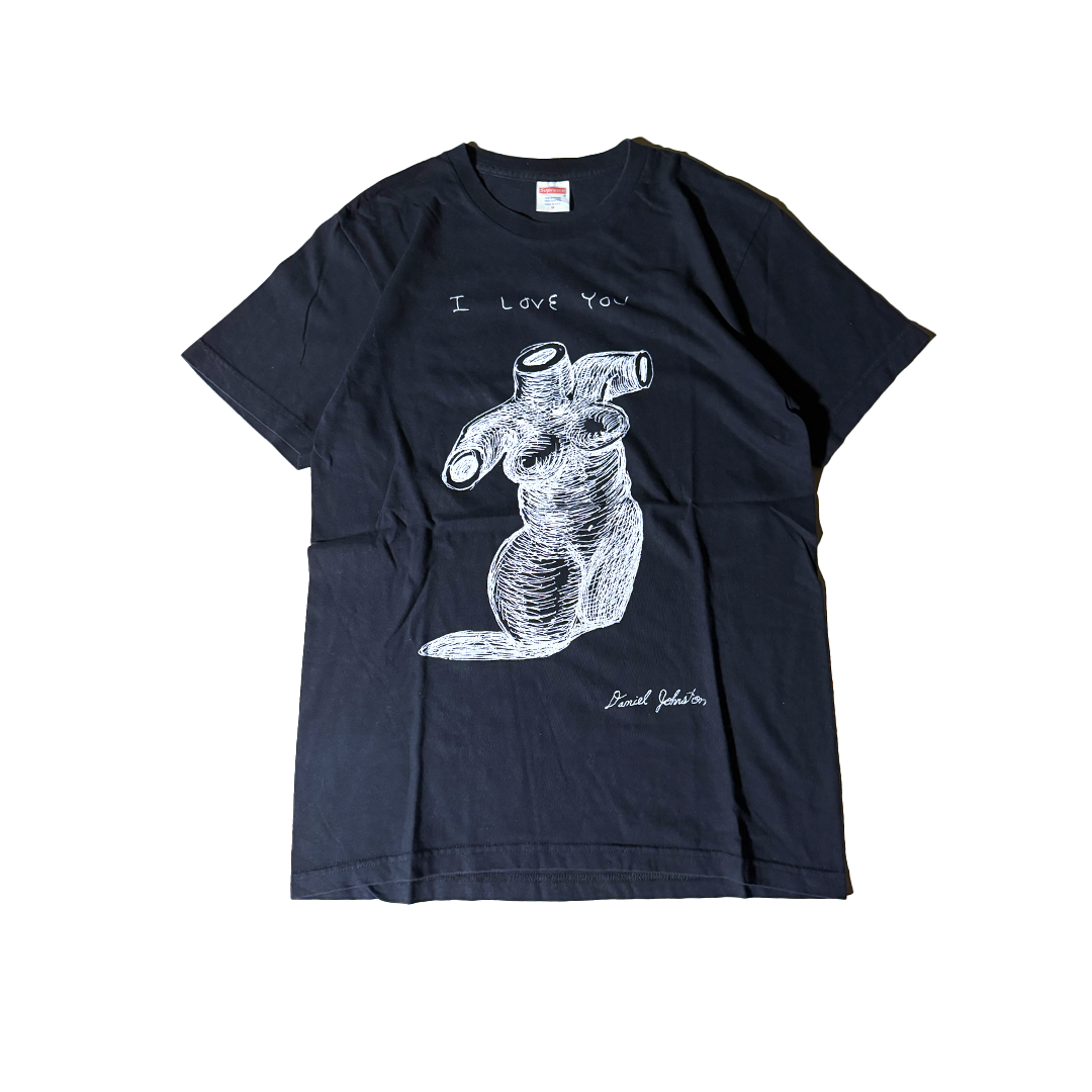 Supreme x Daniel Johnston I Love You Black Tee (M)