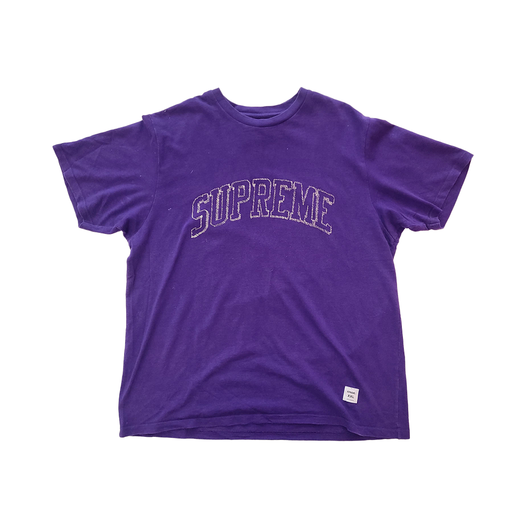Supreme Arch Logo Violet Tee (XXL)
