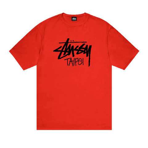 Tee Stussy Taipei Red