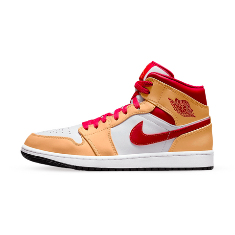 Air Jordan 1 Mid Beige White Red
