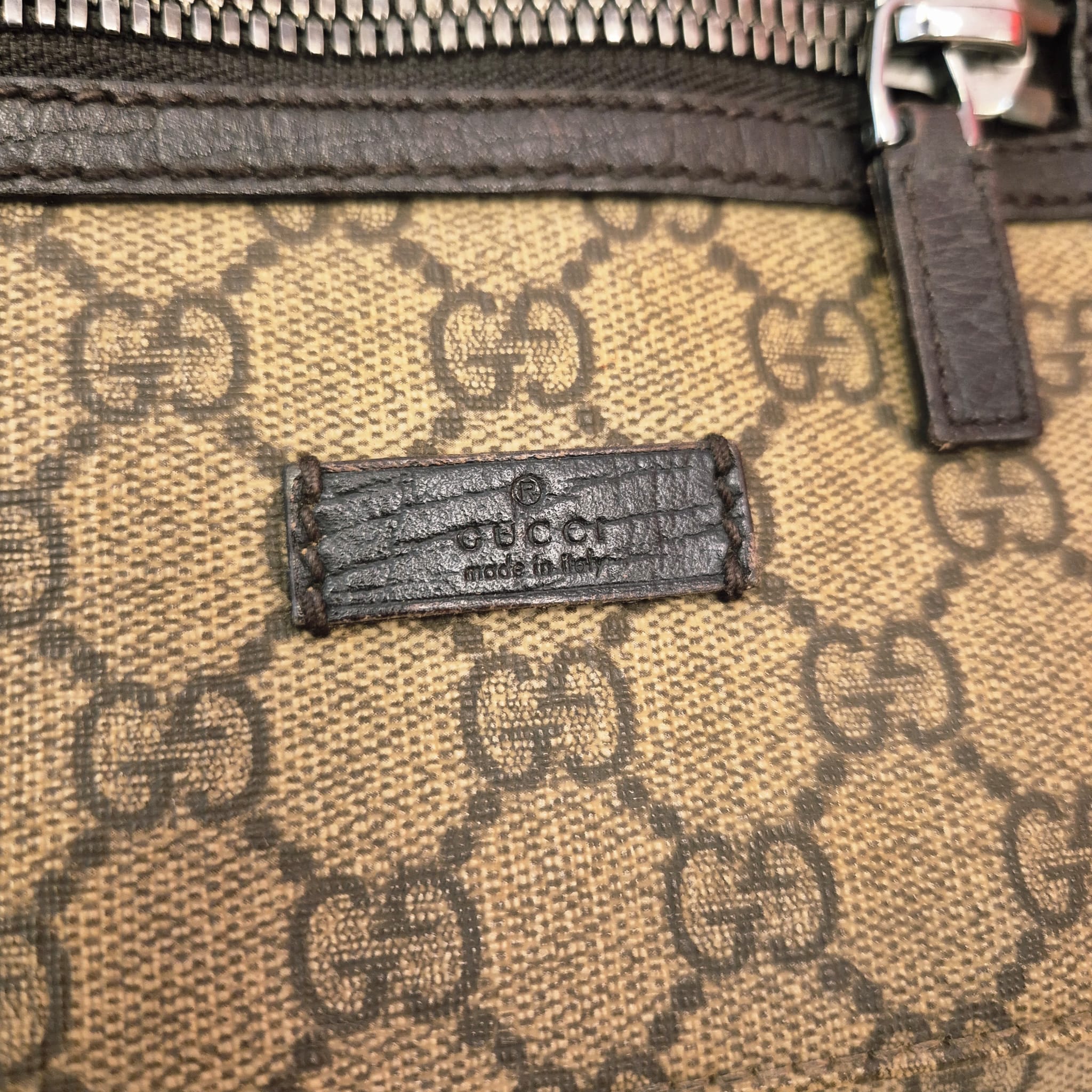 Gucci PVC Brown Crossbody Bag