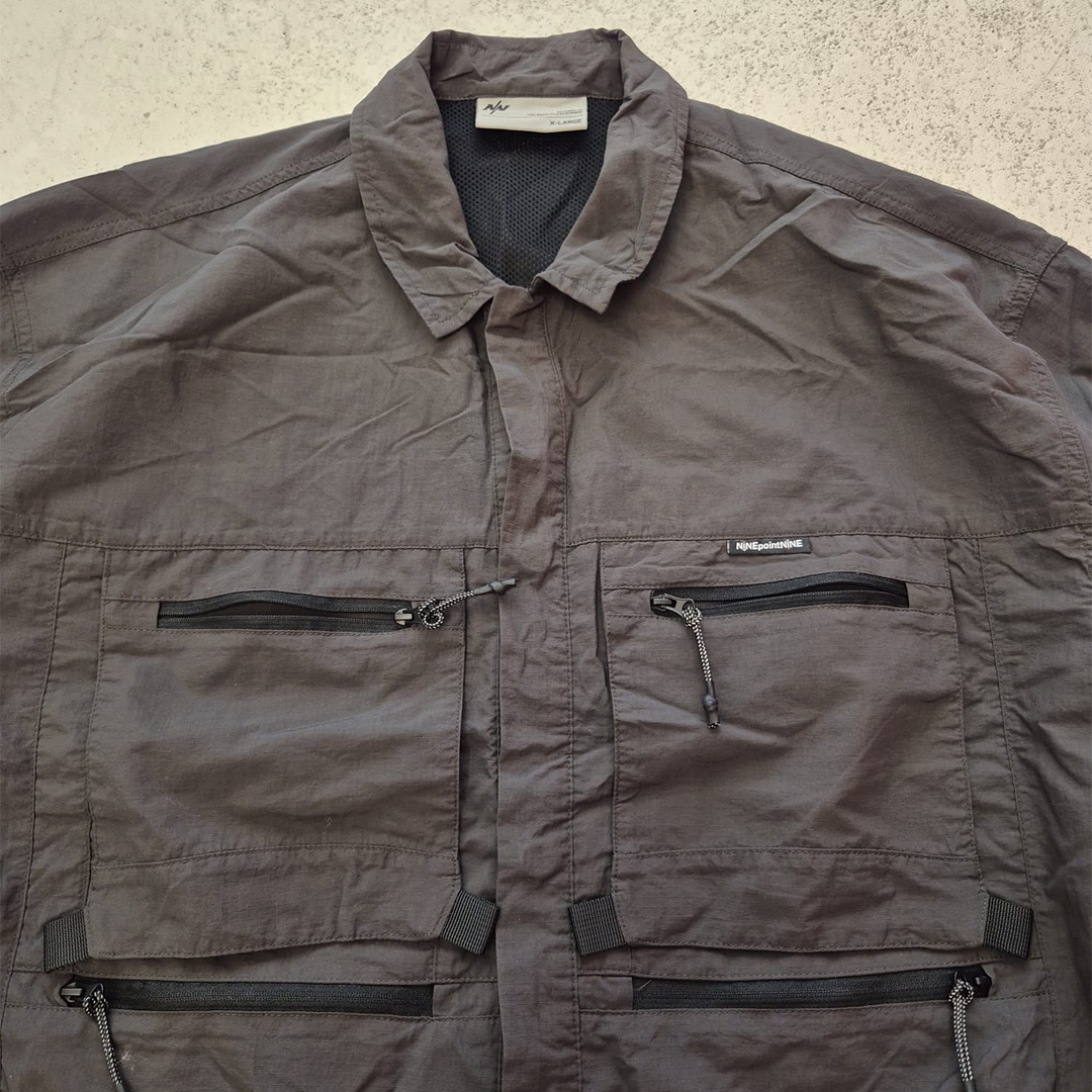 Nine Point Nine Black Nylon Jacket (XL)