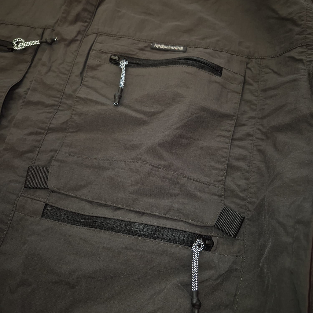 Nine Point Nine Black Nylon Jacket (XL)