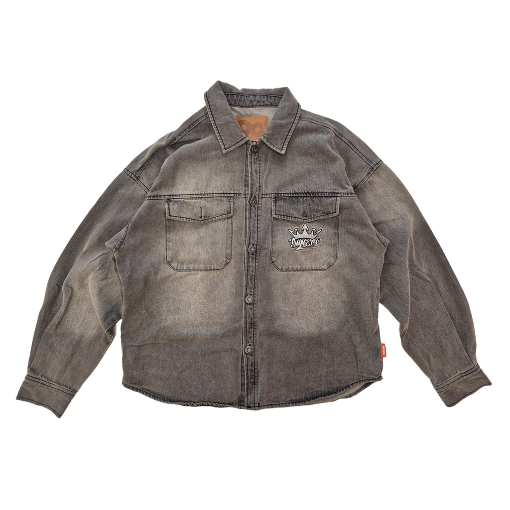 9090 Grey Denim Jacket (M)