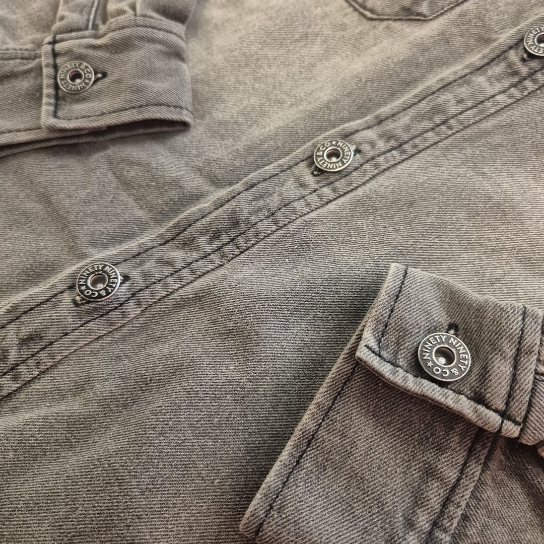 9090 Grey Denim Jacket (M)