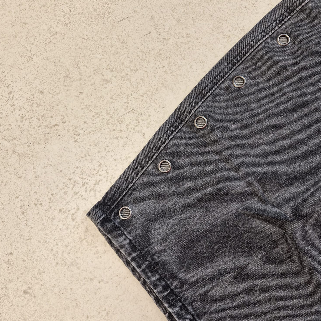 9090 x Death "56 Sentence" Metal Eyelet Baggy Pants (M)