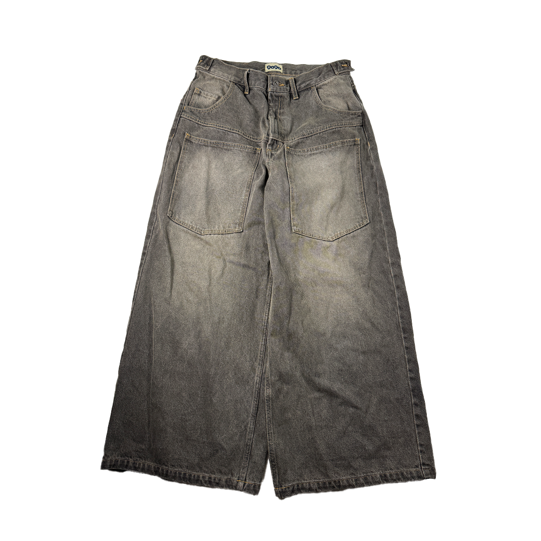 9090 Big Pocket Grey Pants (L)