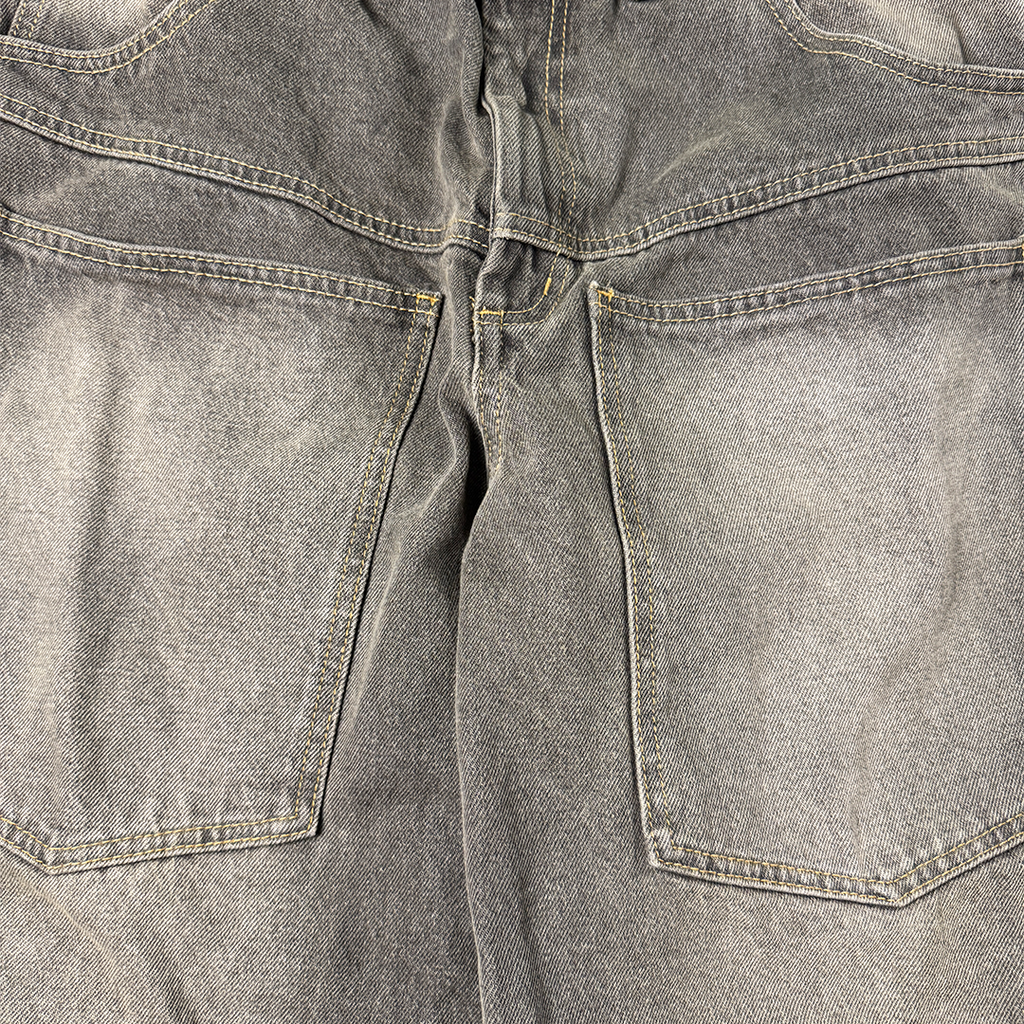 9090 Big Pocket Grey Pants (L)