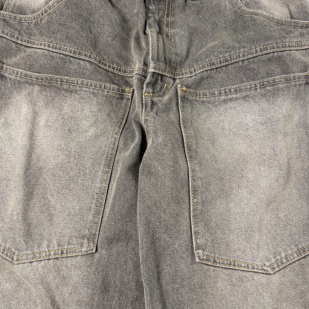 9090 Big Pocket Grey Pants (L)