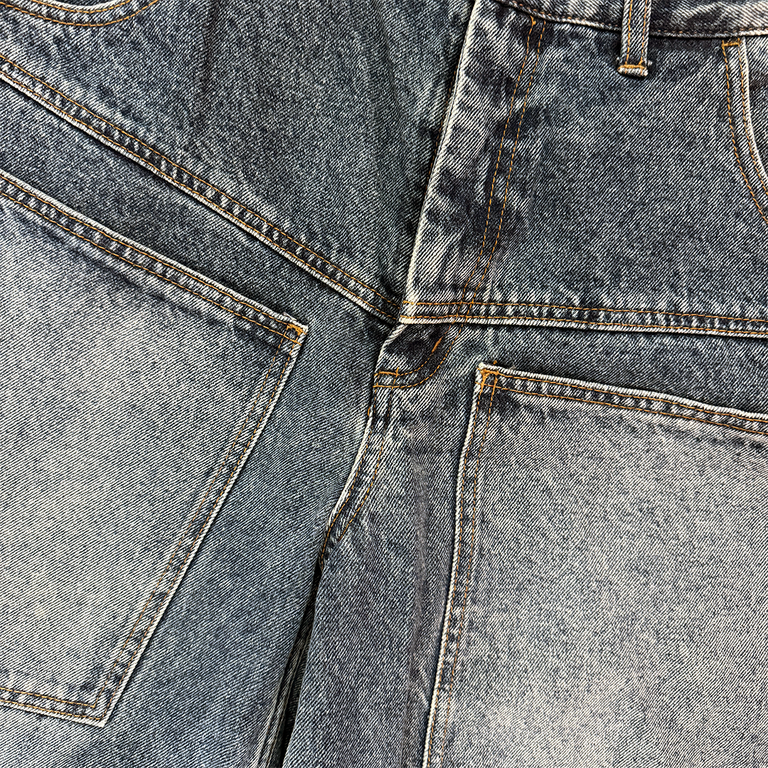 9090 Big Pocket Denim Pants (L)