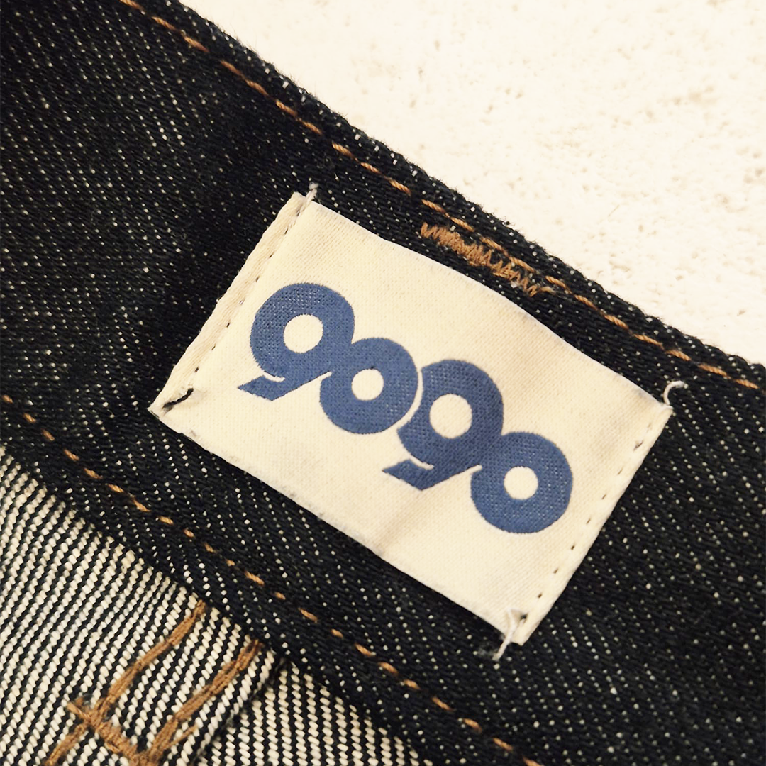 9090 Bone Denim Baggy Pants (S)