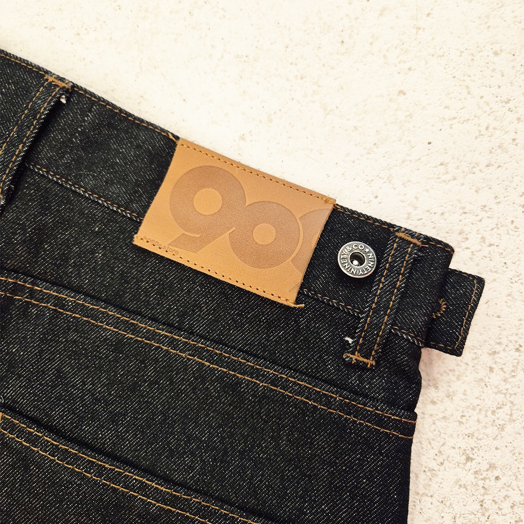 9090 Bone Denim Baggy Pants (S)