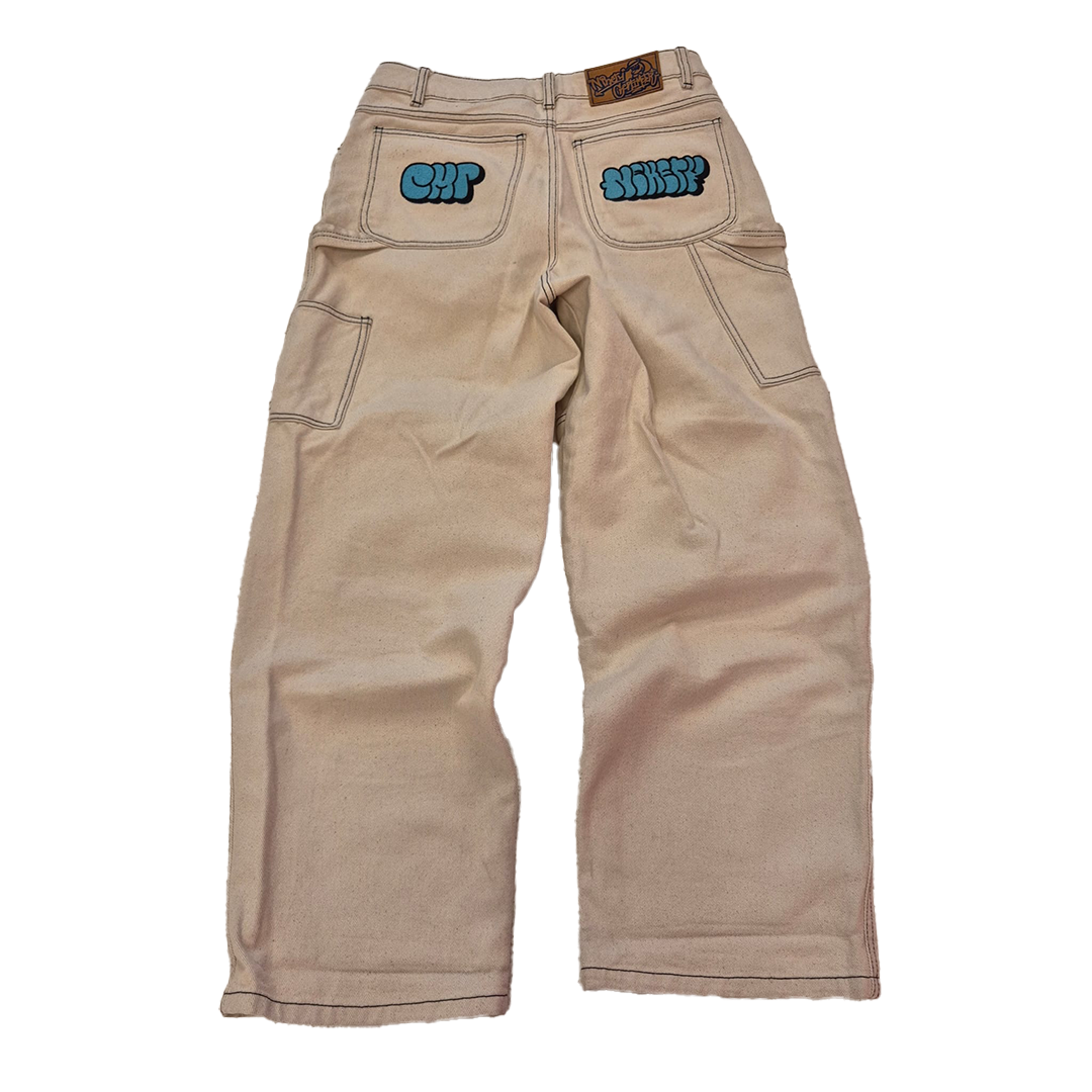 9090 x Centimeter Beige Pants (L)