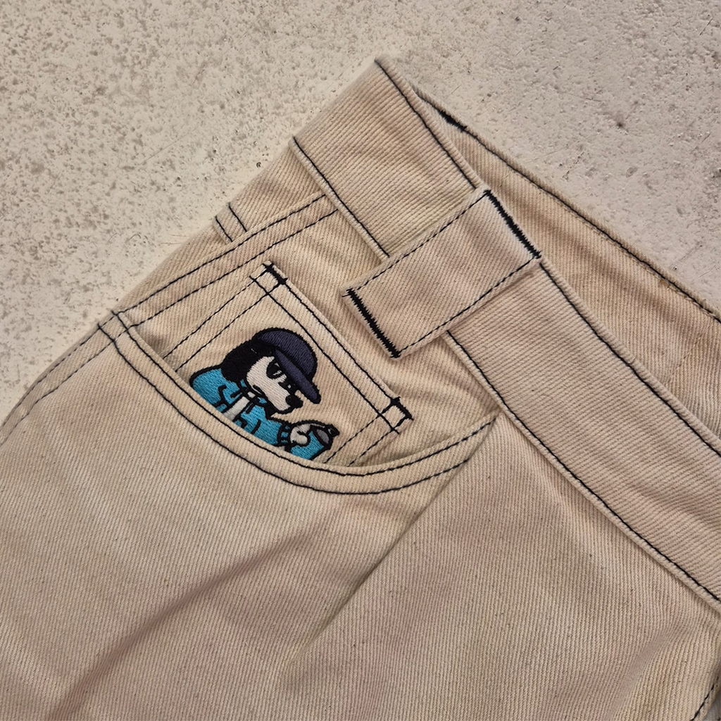 9090 x Centimeter Beige Pants (L)