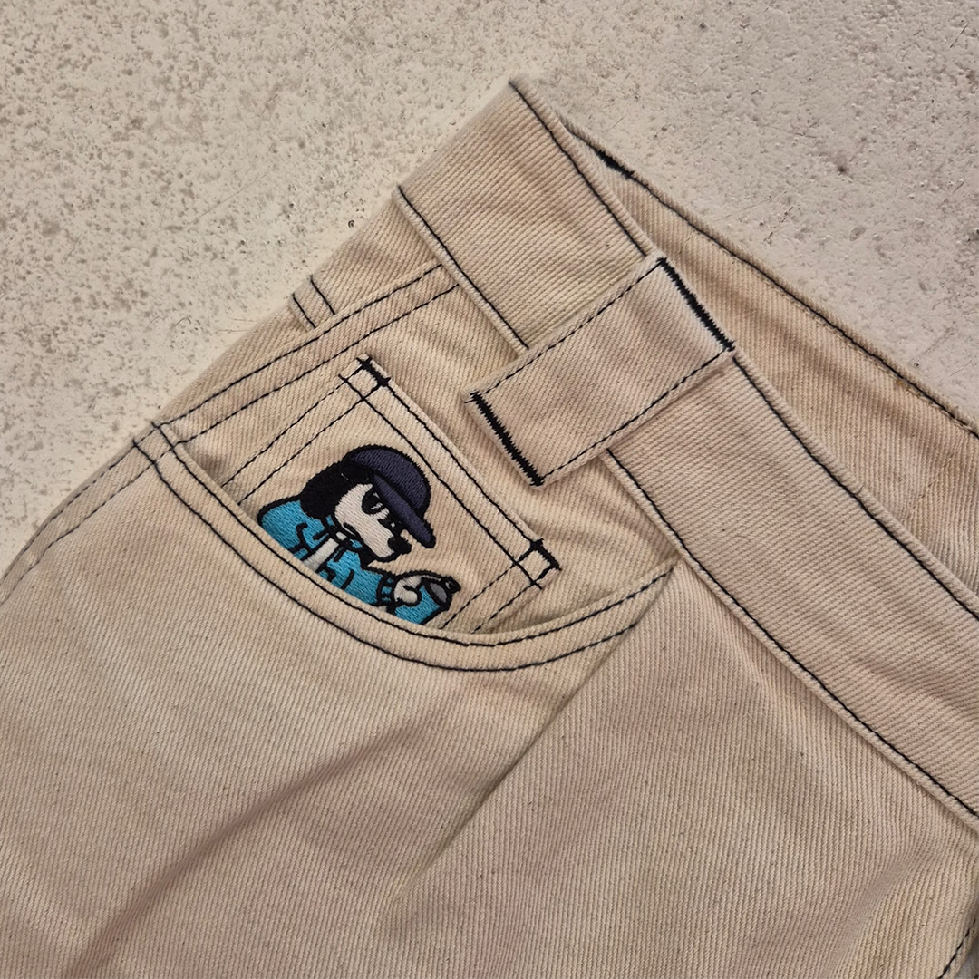 9090 x Centimeter Beige Pants (L)