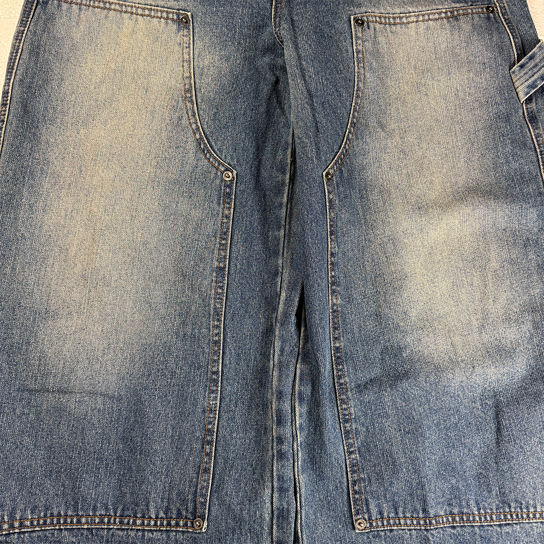 9090 Double Knee Denim Blue Pants (M)