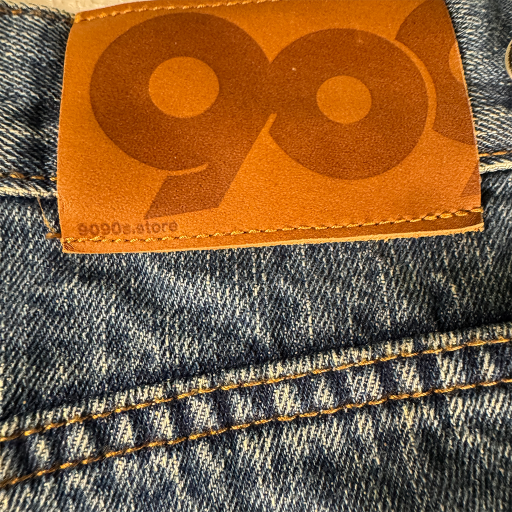 9090 Double Knee Denim Blue Pants (M)