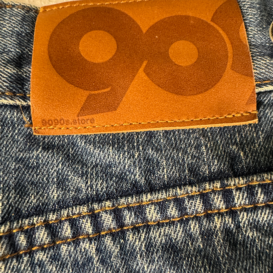 9090 Double Knee Denim Blue Pants (M)