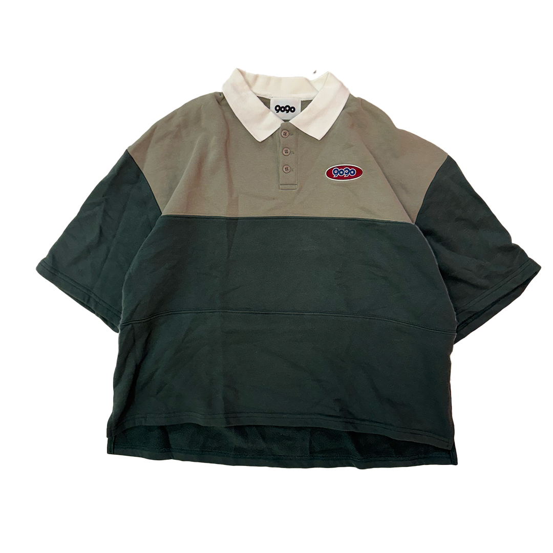 9090 Green Heavy S/S Polo (M)
