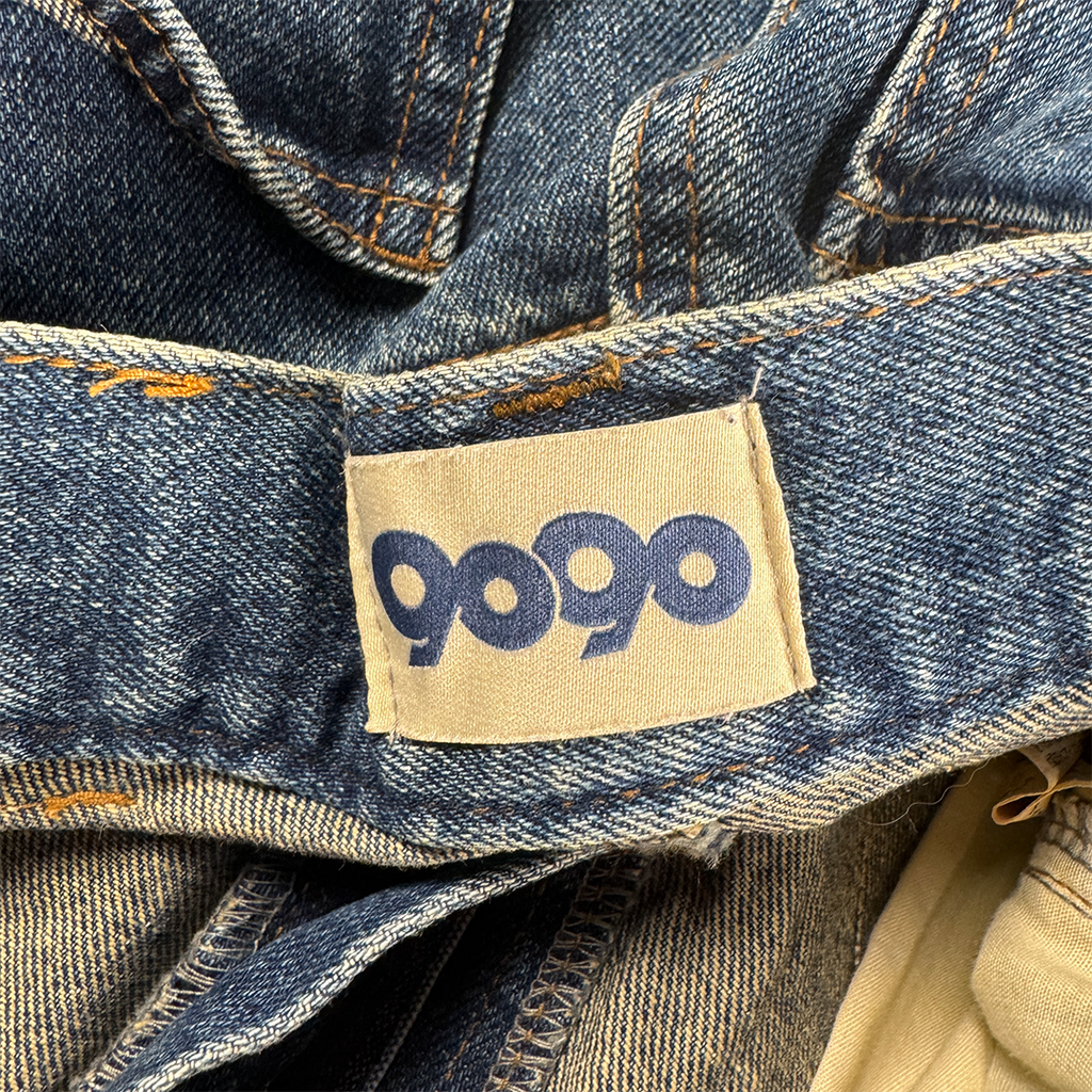 9090 Heisei Blue Distressed Shorts (M)