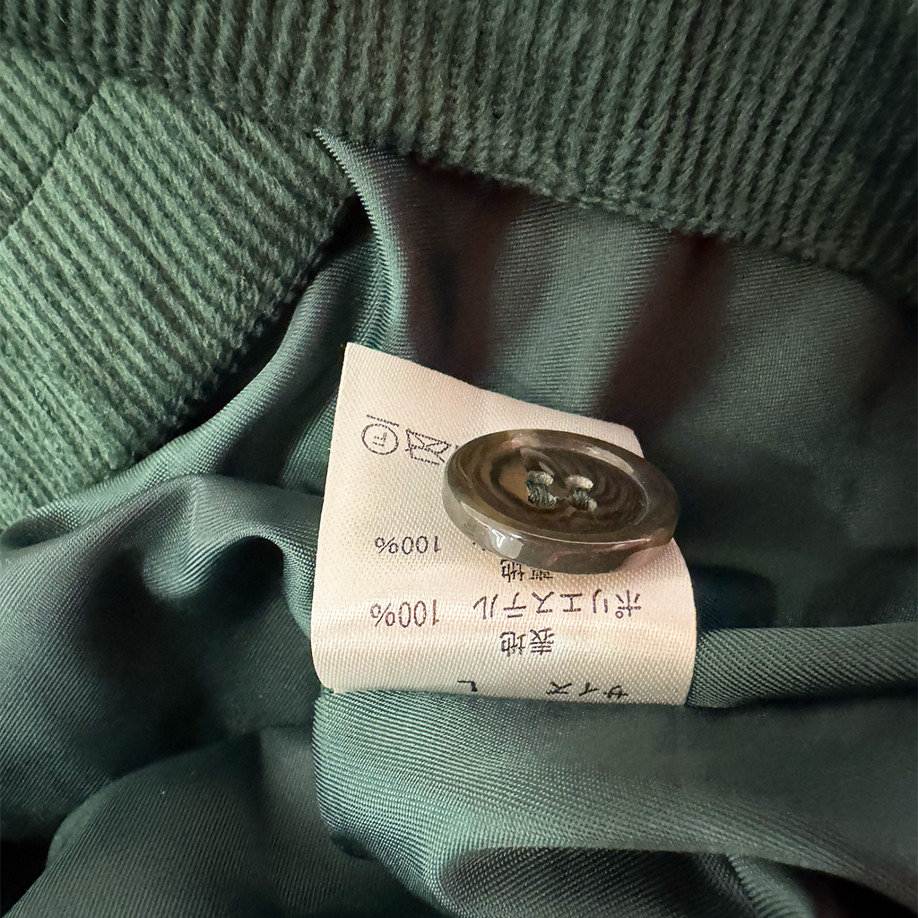9090 Dark Green Corduroy Jacket (L)