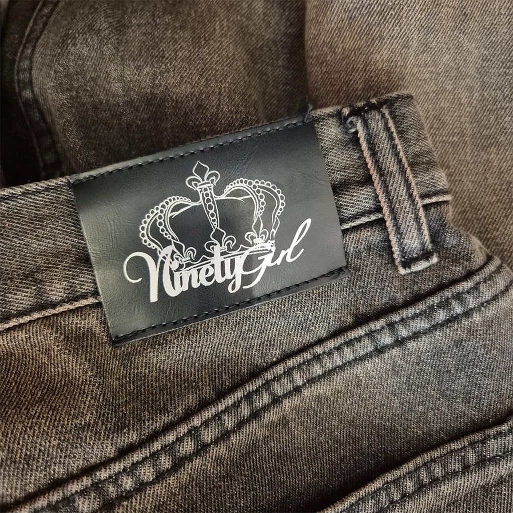 9090 Girl Jewel Dark Baggy Pants (M)