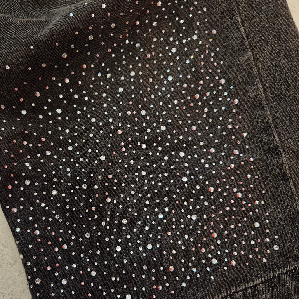 9090 Girl Jewel Dark Baggy Pants (M)