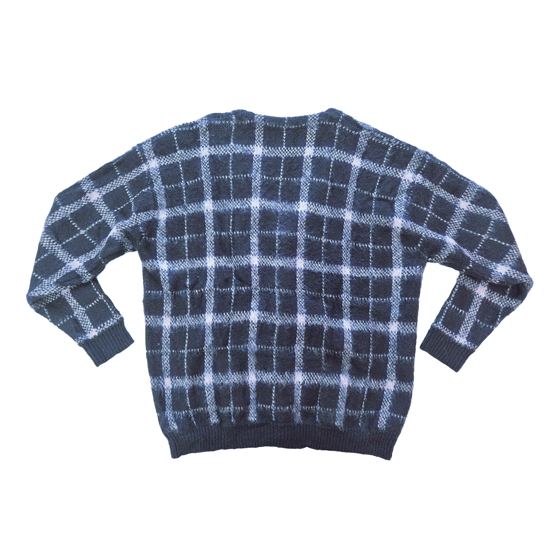 9090 Checked Mohair (L)