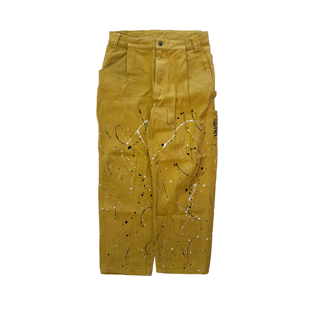 9090 Painters Wide Mustard Pants (L)