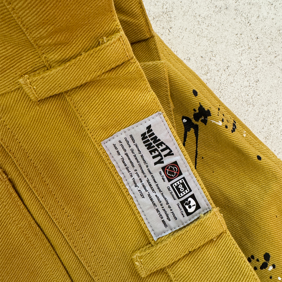 9090 Painted Yellow Pants (M)