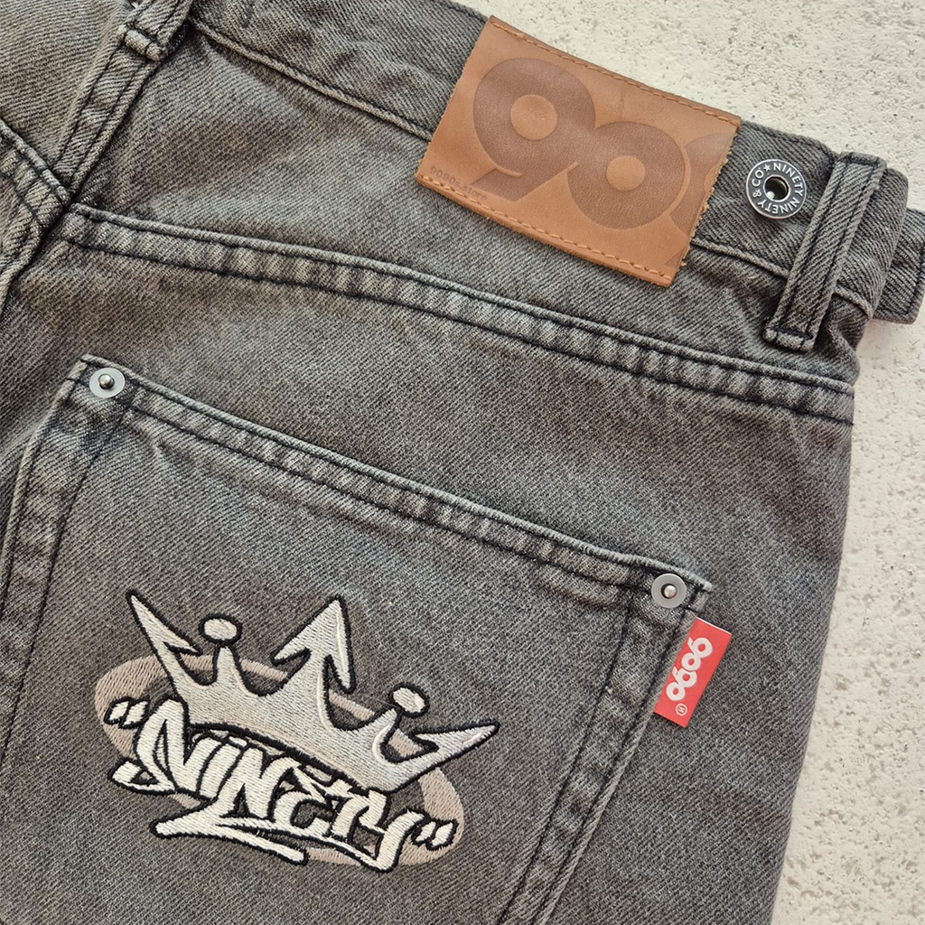 9090 Baggy Black Pants (M)