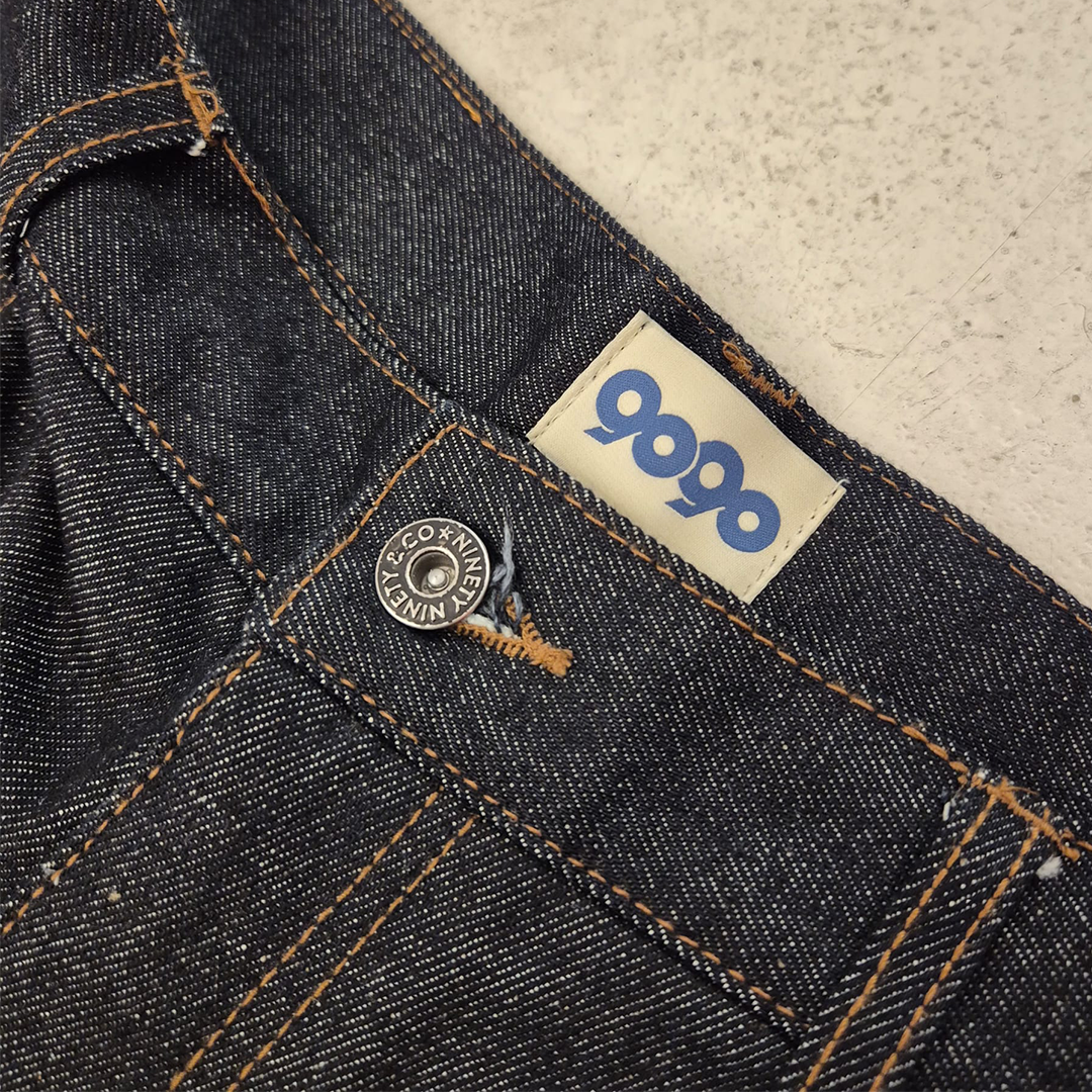 9090 Bone Print Baggy Pants (M)