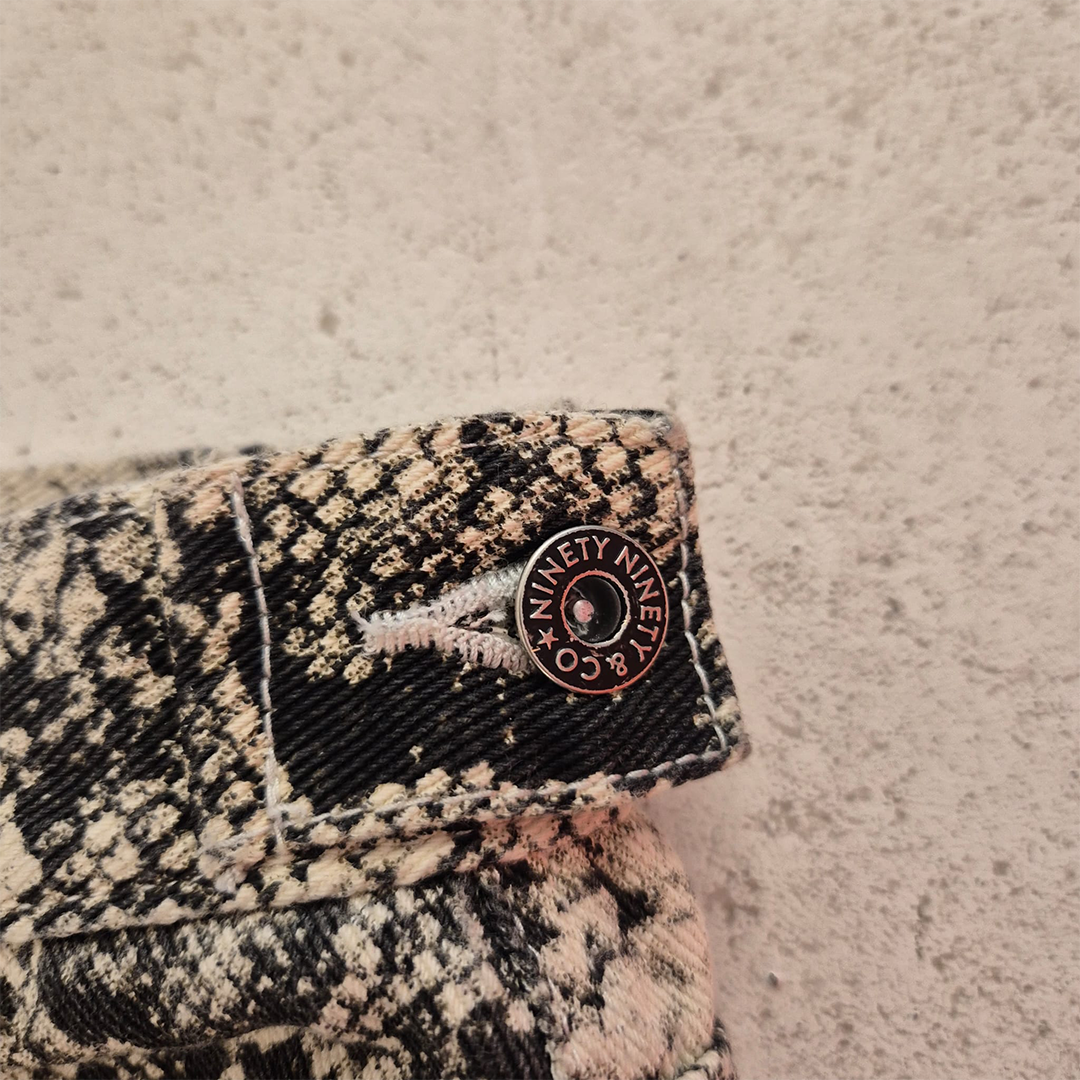 9090 Double Knee Snake Balloon Denim (L)