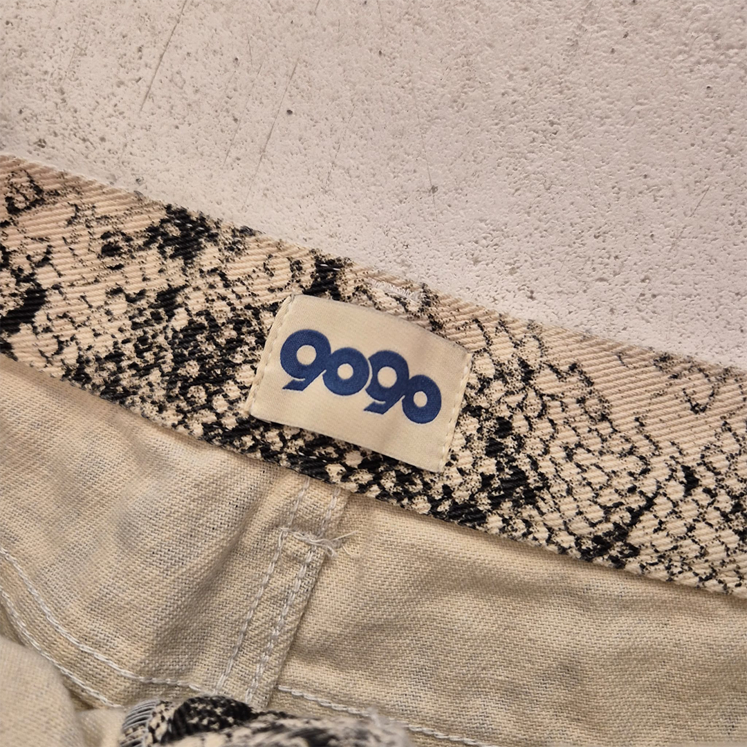 9090 Double Knee Snake Balloon Denim (L)
