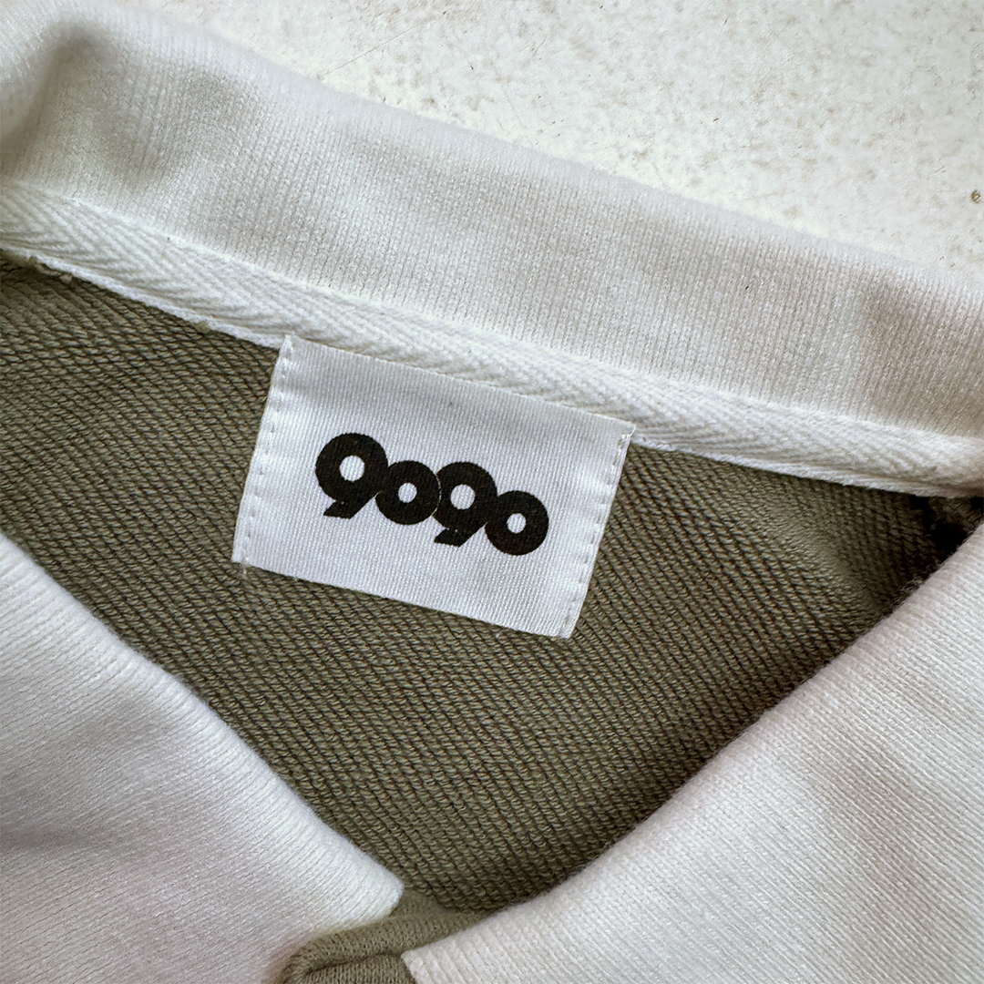 9090 Beige Green Heavy Polo (M)
